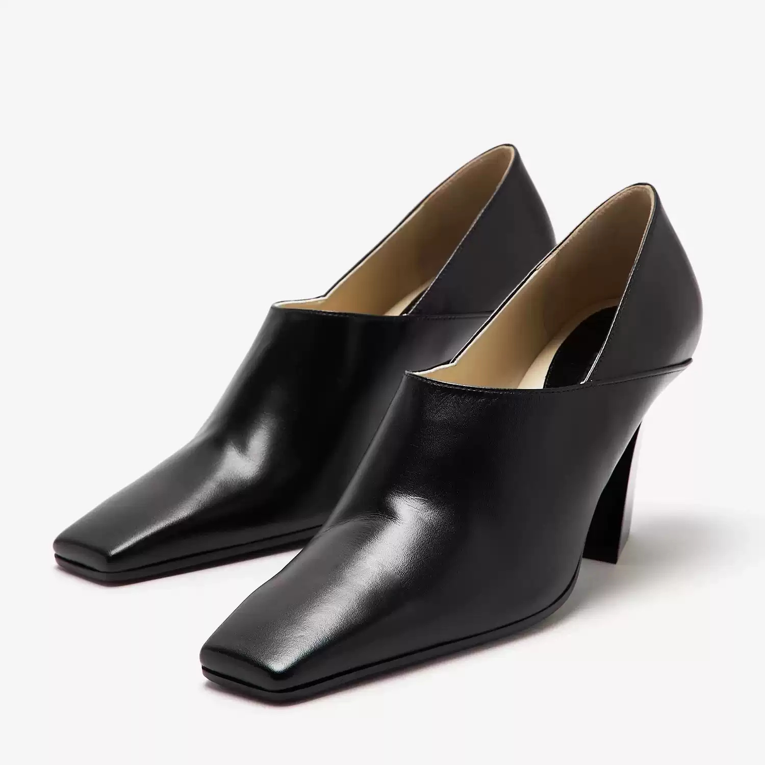 Formal Wear Women'S Loafers - Женские черные кожаные туфли-лодочки с квадратным