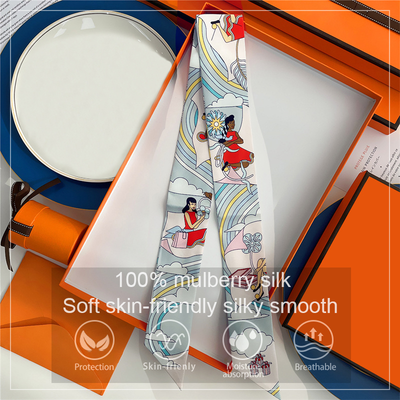 Scarf Silk Neck - Женский шарф из 100% тутового шелка