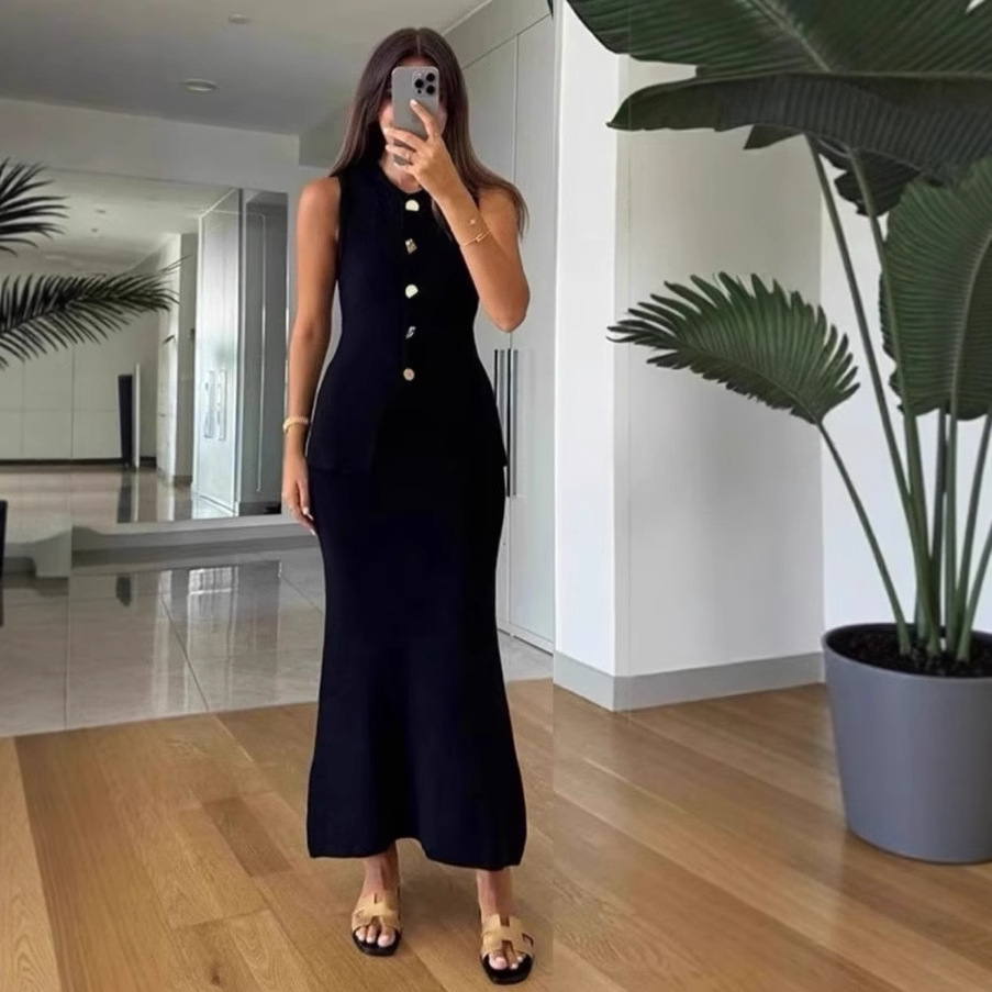Women'S Formal Day Wear - Однобортный облегающий топ без рукавов с