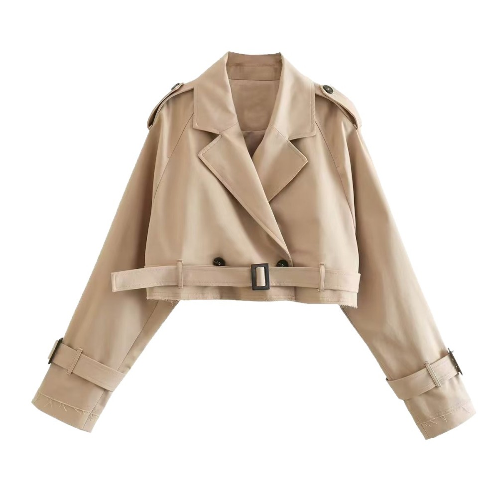 Trench Coat Formal - Женский тренч на весну-осень, короткая куртка,