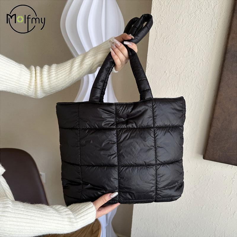 Shoulder Bag Structured - Зимняя мягкая сумка через плечо для