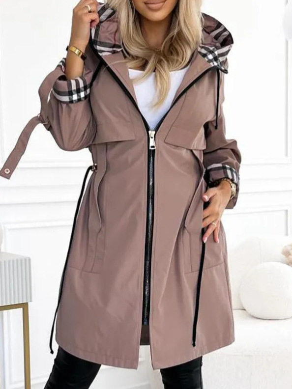 Trench Coat Formal - Модный женский плащ, осенне-зимний однотонный универсальный