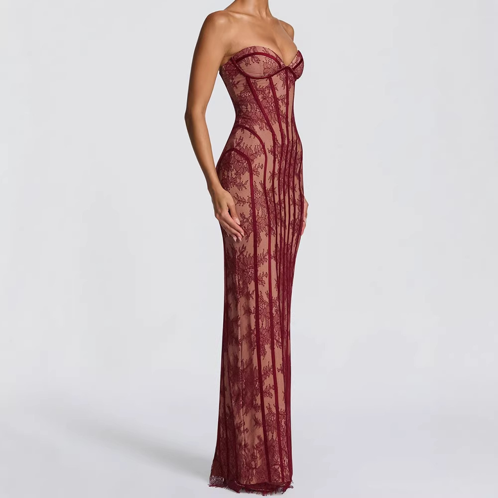 Formal Women'S Wear - Платье макси без бретелек облегающего кроя