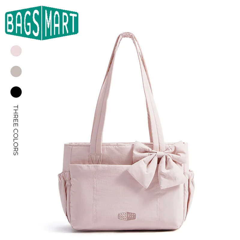 Shoulder Bag Structured - BAGSMART большая сумка, университетская мягкая сумка