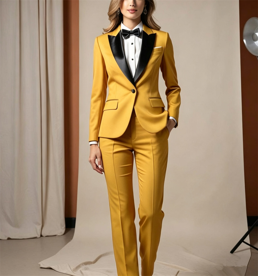 Women Formal Wear Tailor - Классический женский деловой костюм-двойка (пиджак+брюки) для