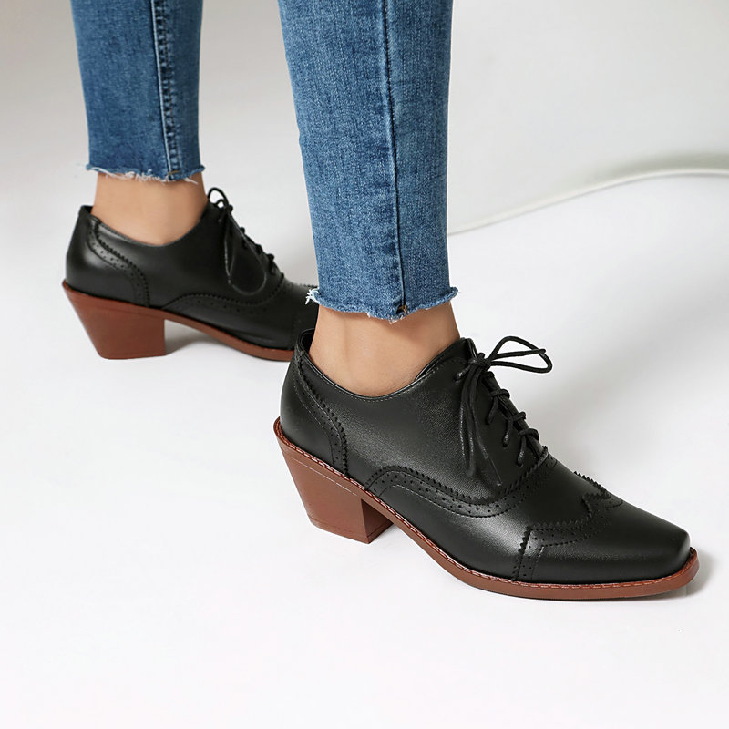 Женские оксфорды с заостренным – обзор и цена Pump Heel Block
