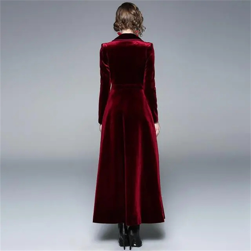 Золотая бархатная длинная ветр – обзор и цена Trench Coat Formal