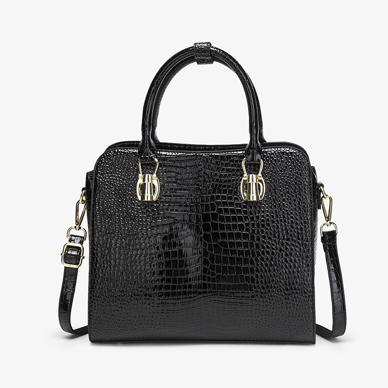 Винтажная черная сумка с кроко – обзор и цена Shoulder Bag Structured