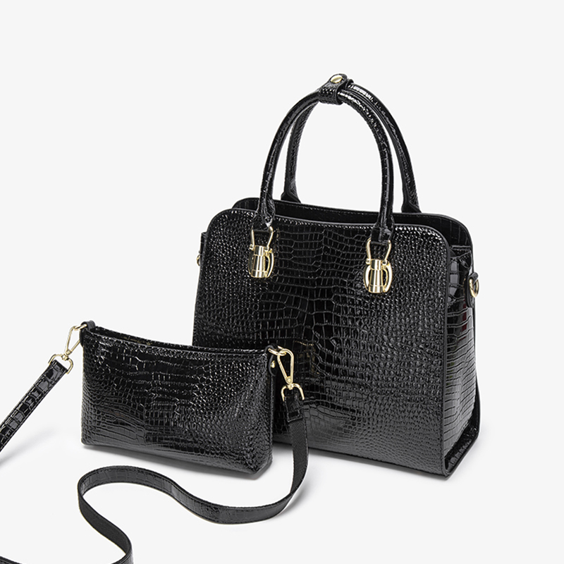 Винтажная черная сумка с кроко – обзор и цена Shoulder Bag Structured
