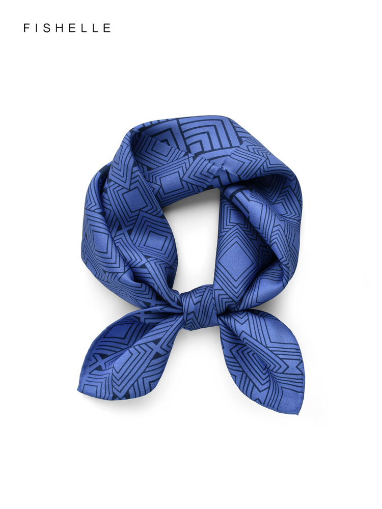 Женский саржевый шарф с геомет – обзор и цена Scarf Silk Neck