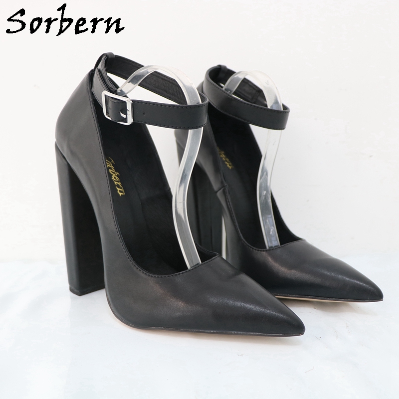Женские туфли-лодочки с ремешк – обзор и цена Pump Heel Block