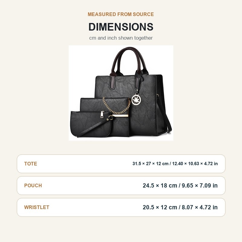 Женский комплект из 3 сумок: в – обзор и цена Shoulder Bag Structured